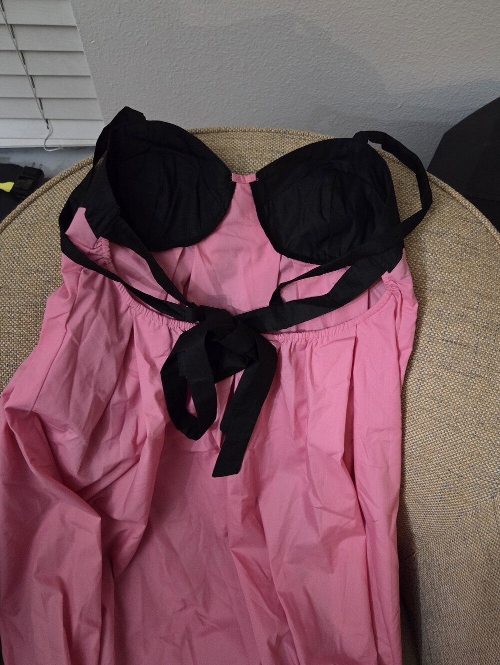 NWT Commense Bra-Splicing Halter Strap Long Dress Sz M - Picture 5 of 5